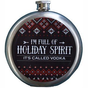 Wembley "Holiday Spirit"  Stainless Steel Flask